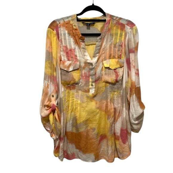 Zac N Rachel woman split neck multiple times color top size 2X - Picture 1 of 11